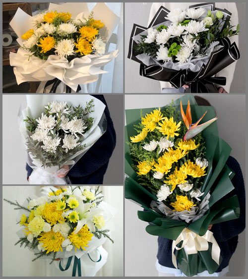贵州六盘水六枝特区银壶街道田坝村白事花束代送
